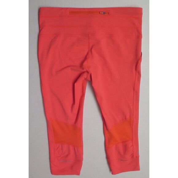 Athleta 862109 11 Women's Sz S Coral Relay Banded Cuff Capris - Picture 2 of 10